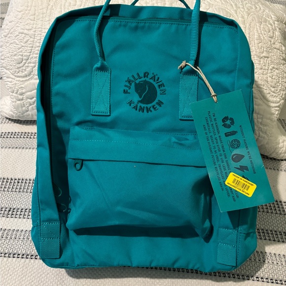 Fjallraven Kanken Backpack color Emerald Blue NWT - Picture 4 of 14